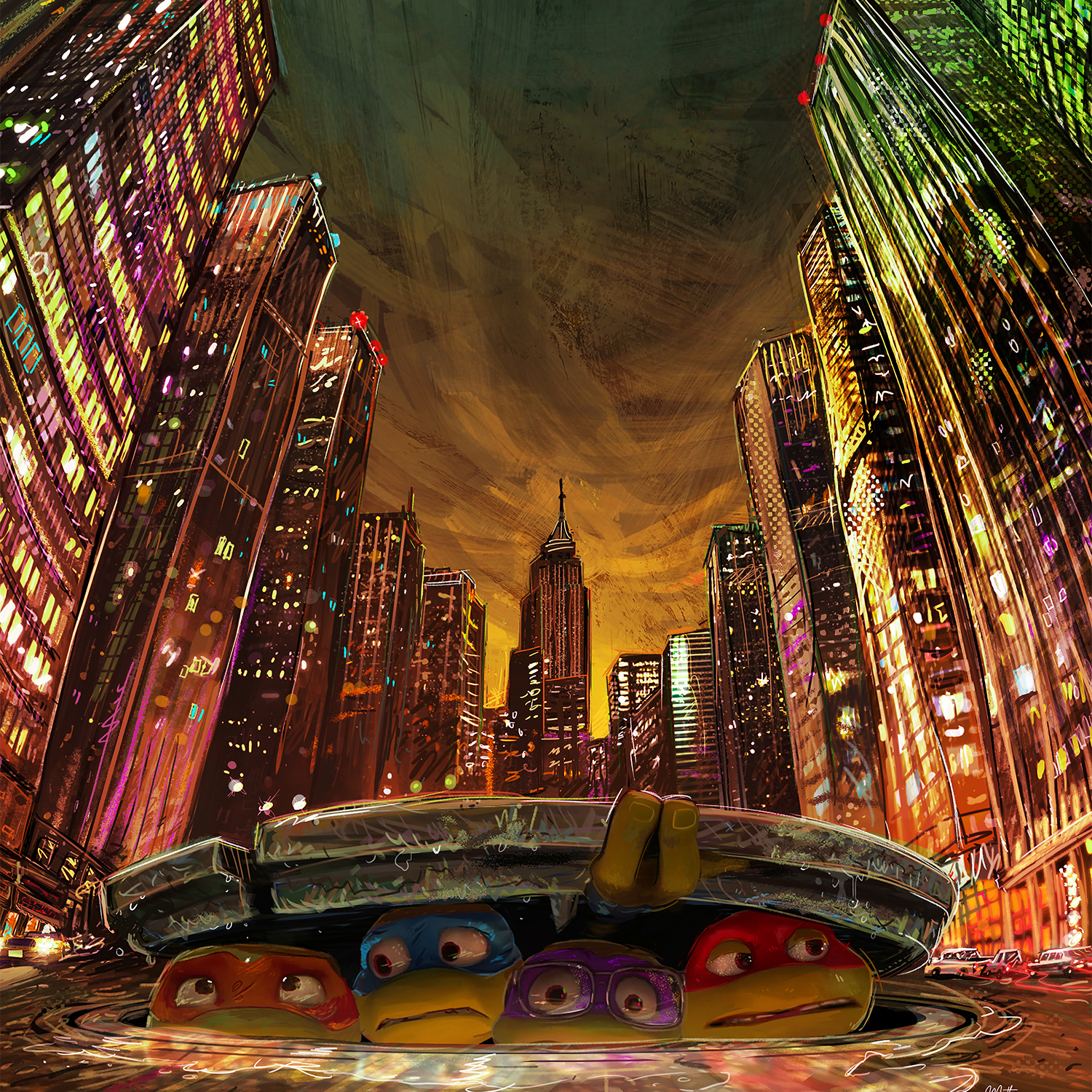 Matheuss Berant "TMNT: Mutant Mayhem" Art Print