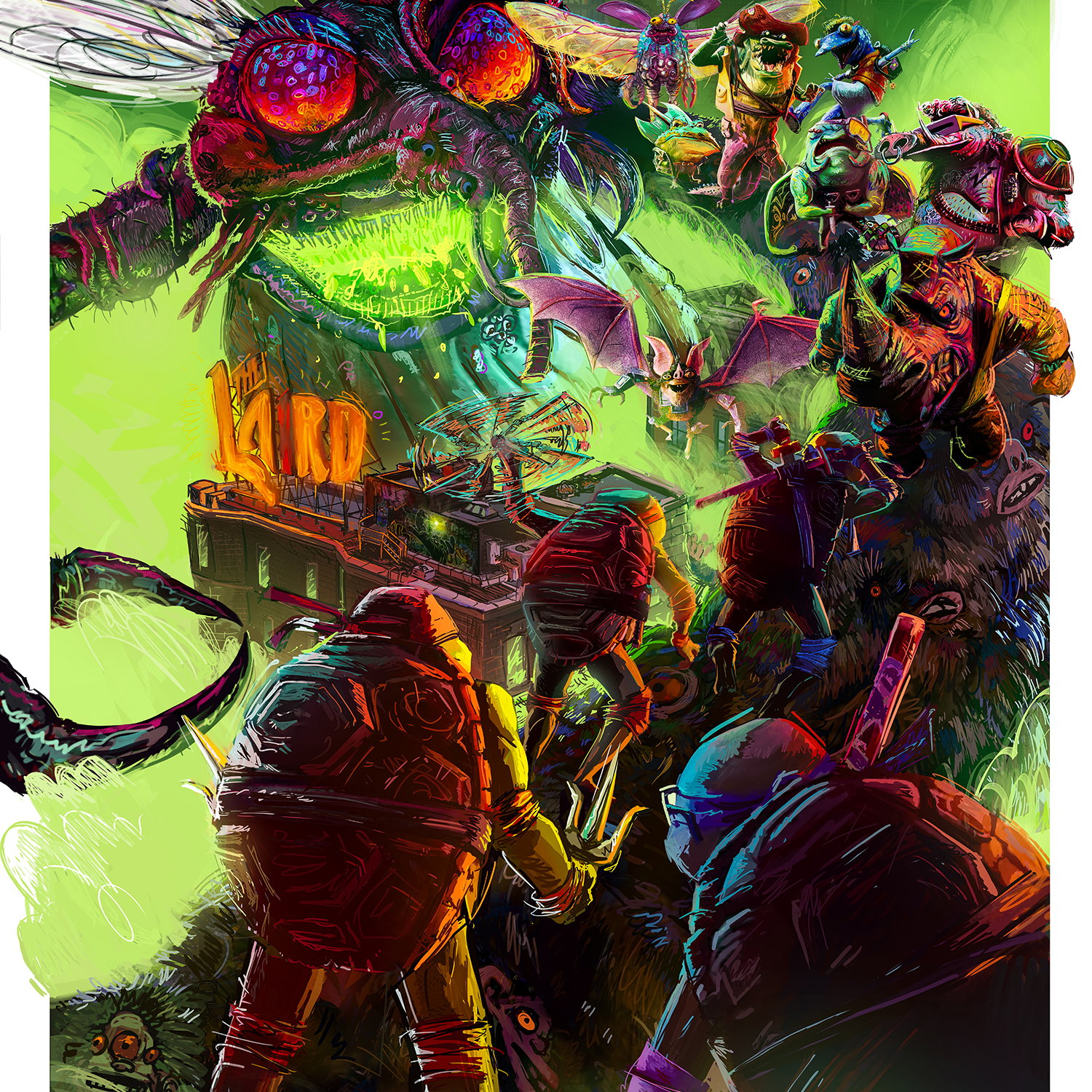 Matheuss Berant "TMNT: Mutant Mayhem" Acrylic Panel Print