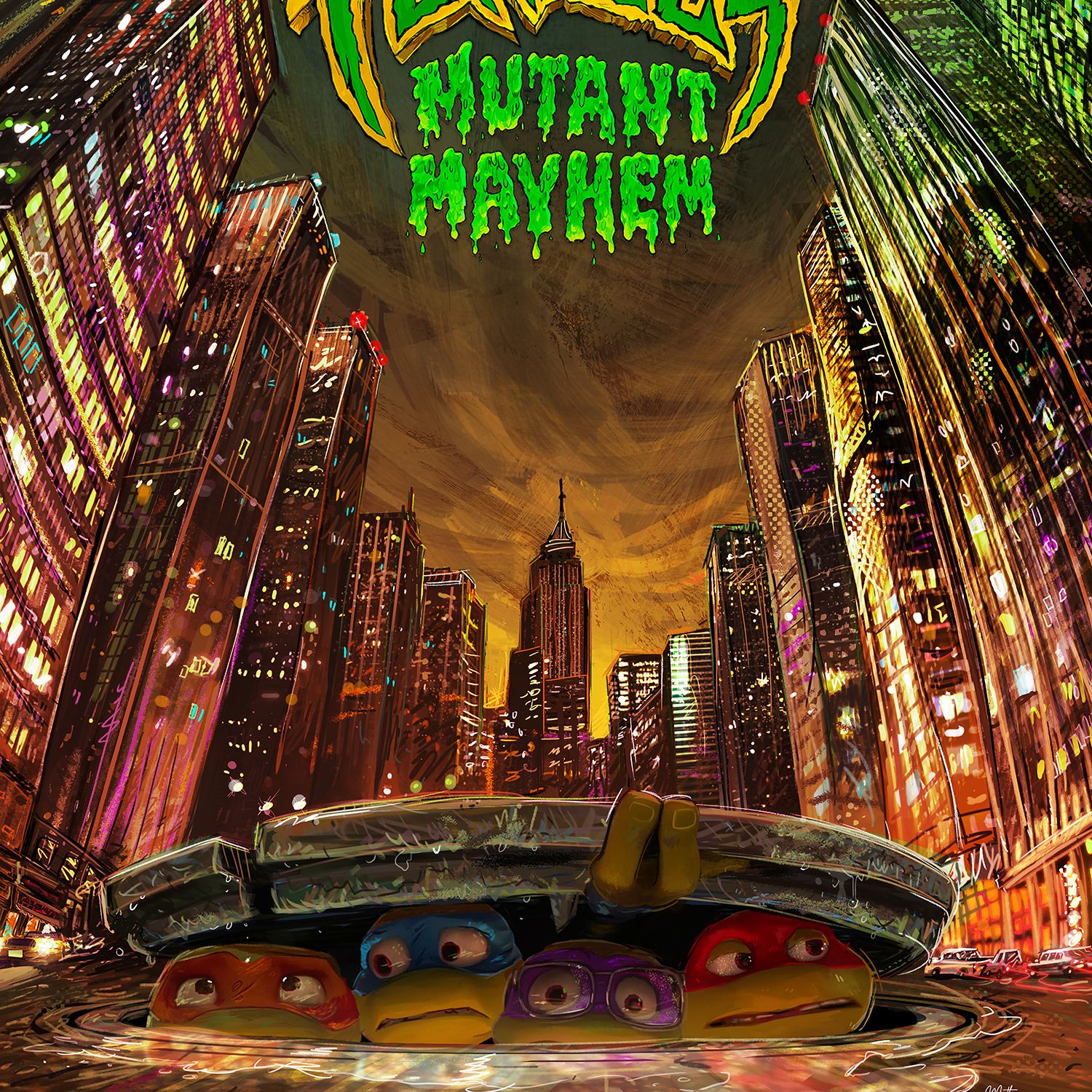 Matheuss Berant "TMNT: Mutant Mayhem" Acrylic Panel Print