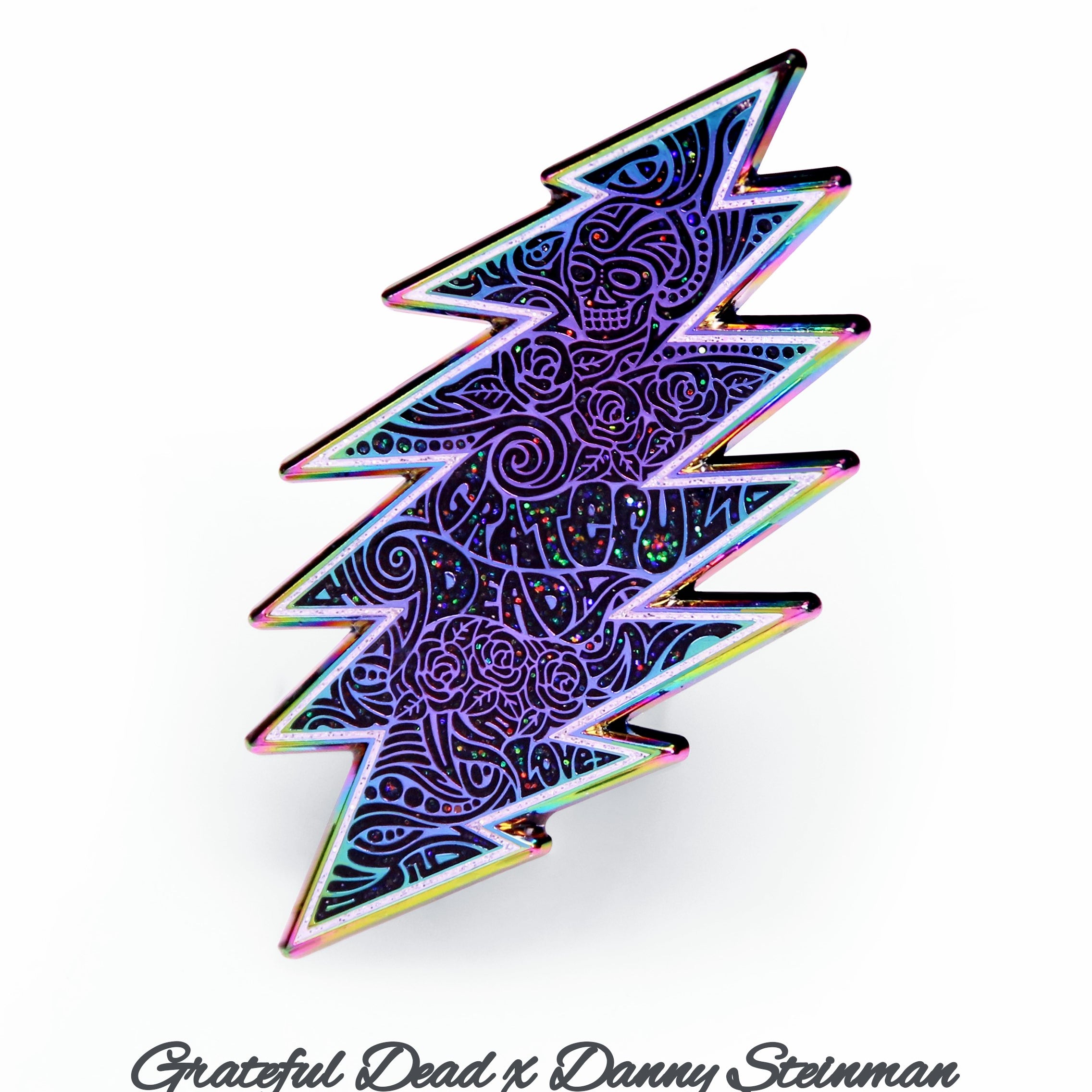 Danny Steinman "Grateful Dead 13-Point Bolt Enamel Pin" Nebula