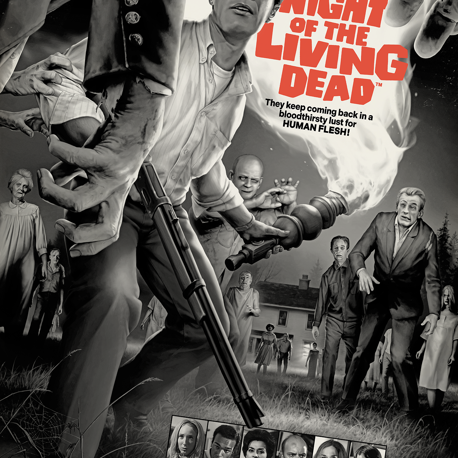 Justin Osbourn "Night of the Living Dead" Acrylic Panel Print