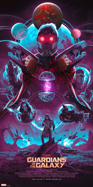 Nicolas Tetreault-Abel "Guardians of the Galaxy" Aluminum Print