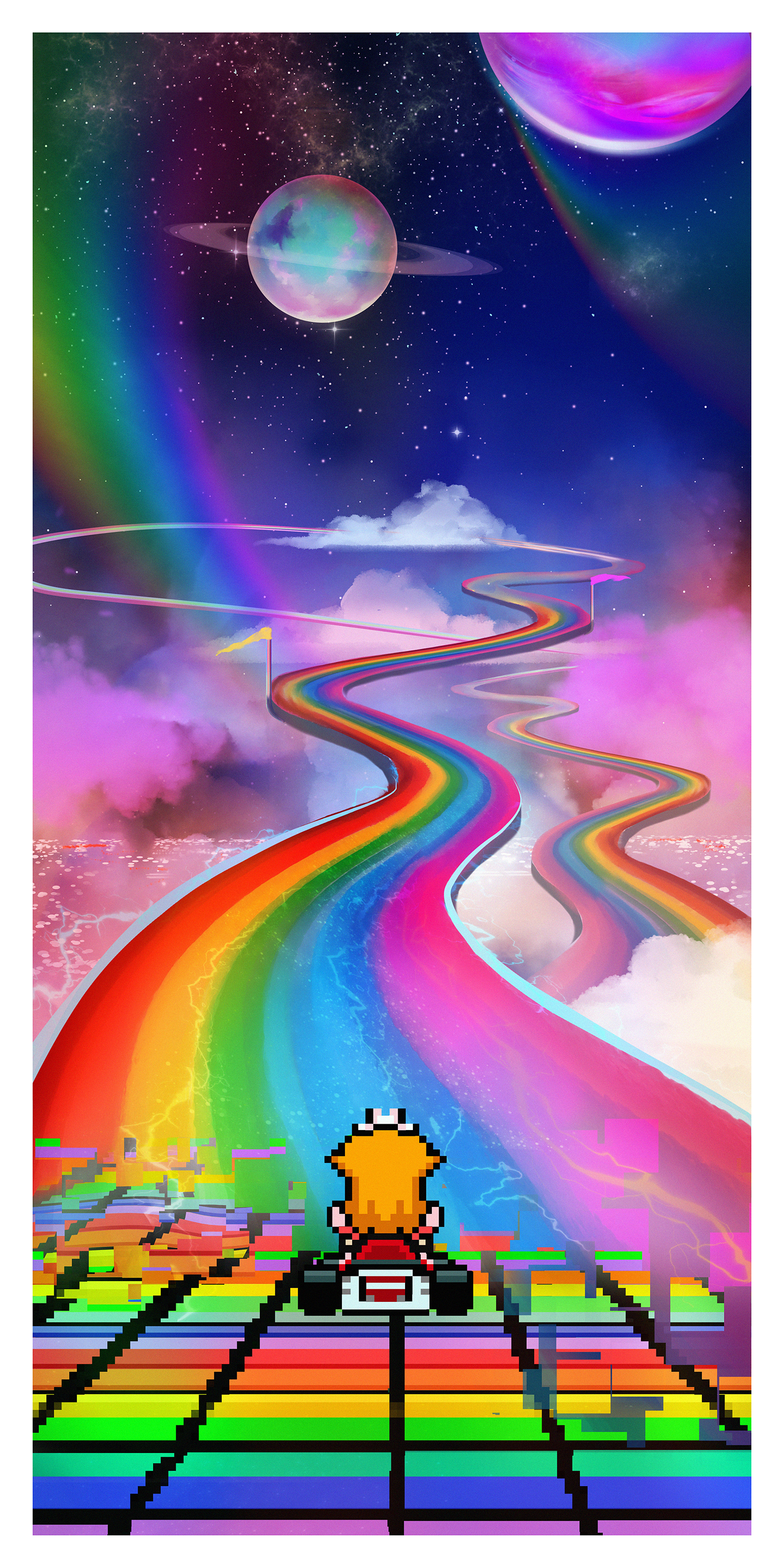 Andy Fairhurst "Mario Perspective" Acrylic Panel Print (SET)