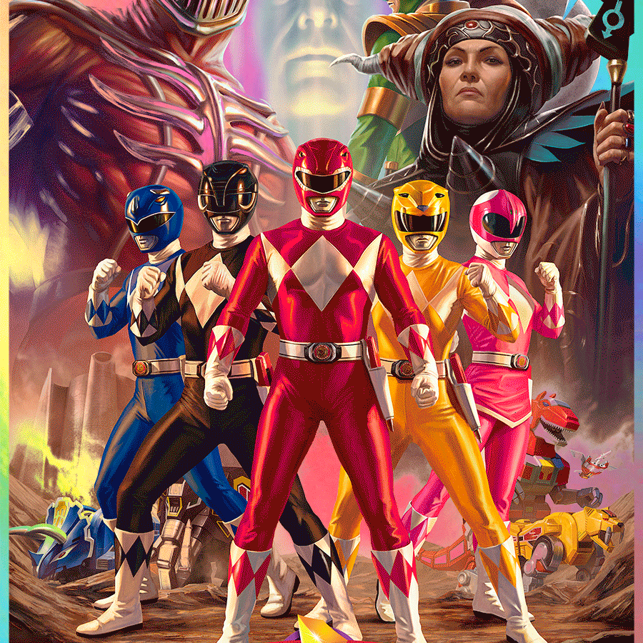 Carlos Dattoli "Mighty Morphin Power Rangers" Rainbow Foil Variant