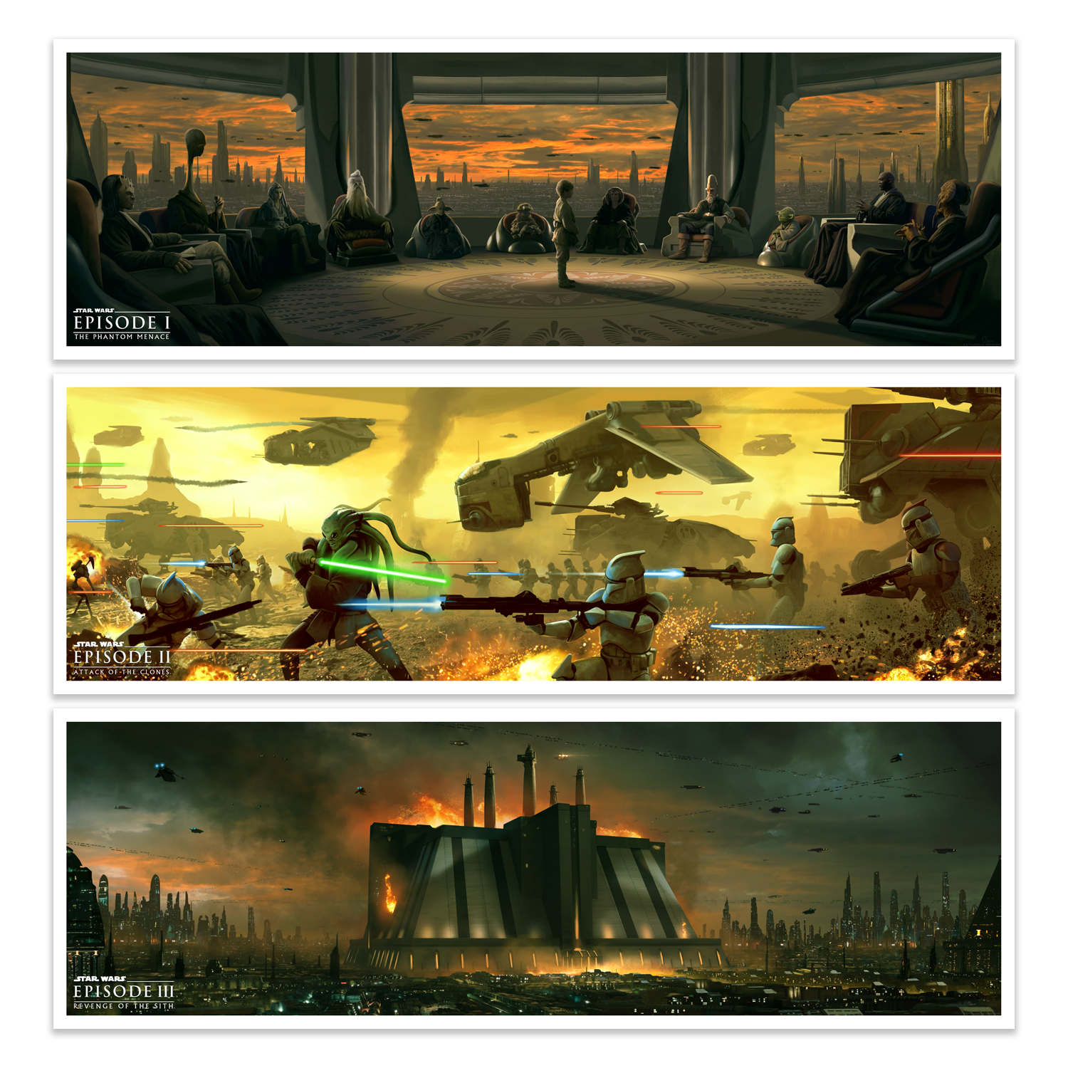 Pablo Olivera "Star Wars Prequel Trilogy" Titled Variant