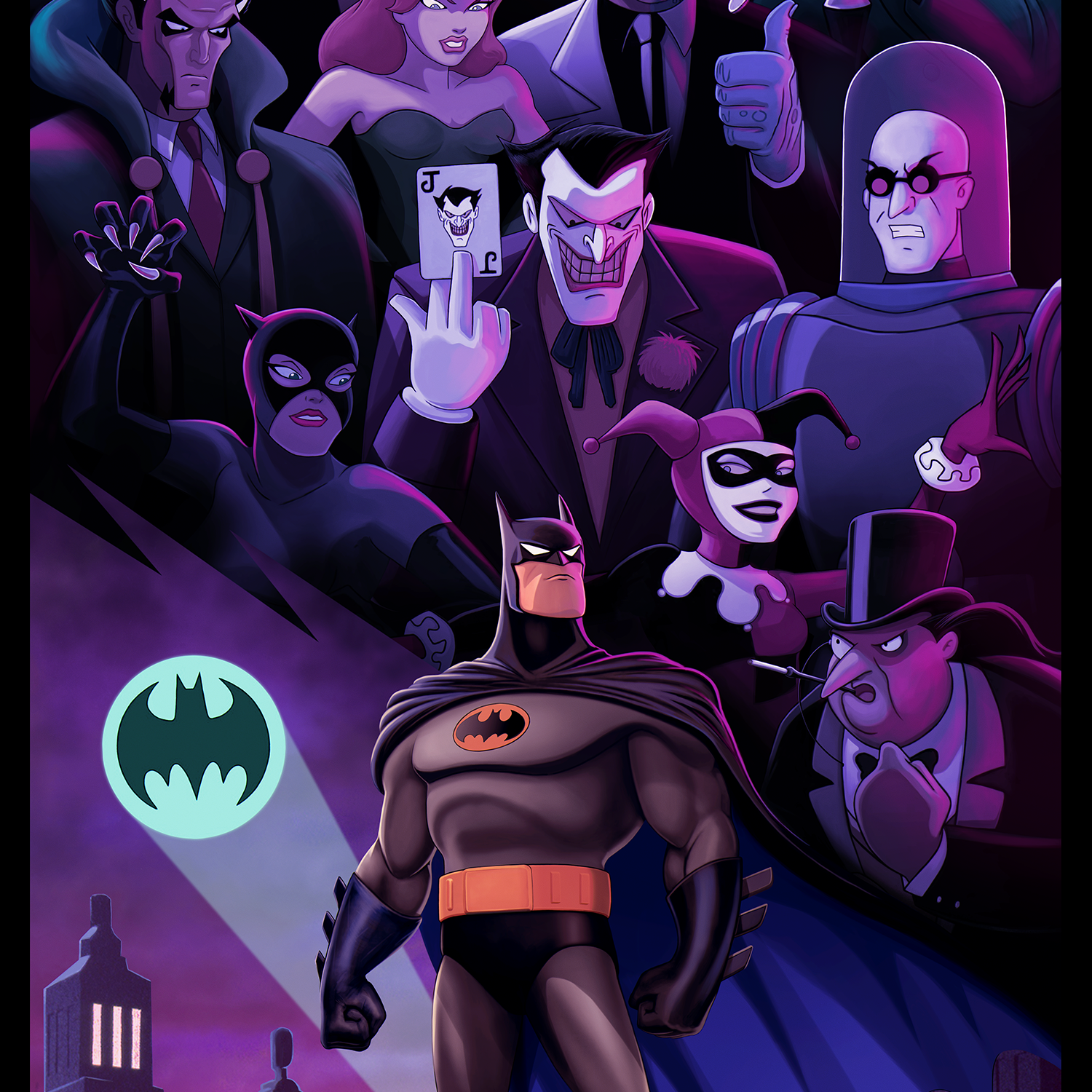 Pablo Olivera "Batman: The Animated Series" Acrylic Panel Print