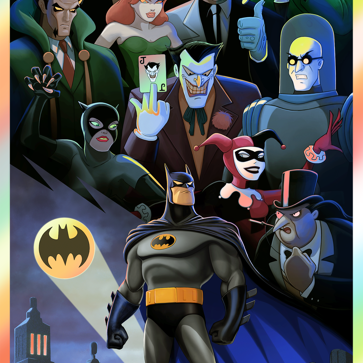 Pablo Olivera "Batman: The Animated Series" Rainbow Foil Variant