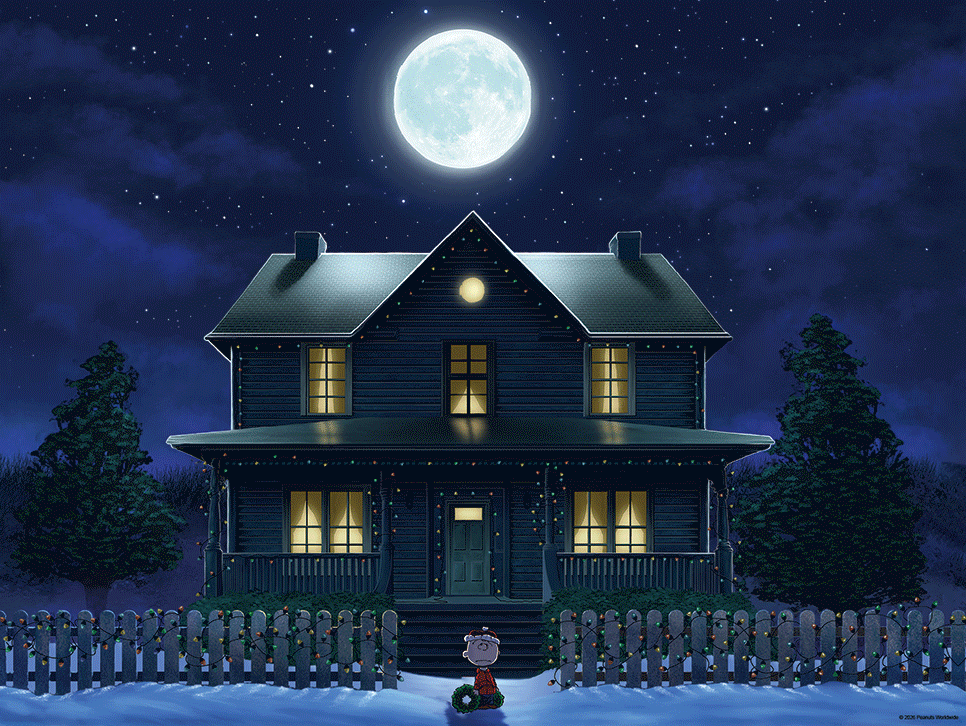 Mark Chilcott & Charles M. Schulz "Tis the season" 3D Flip Lenticular