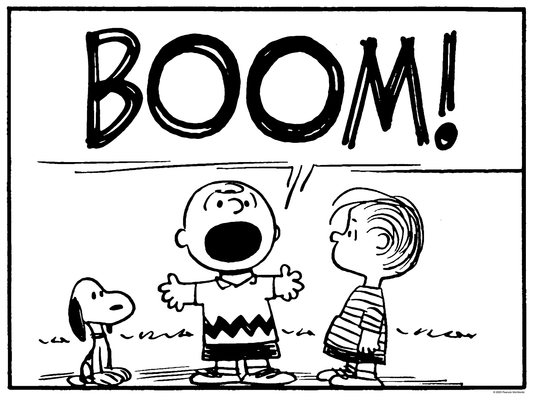 Charles M. Schulz "BOOM!"