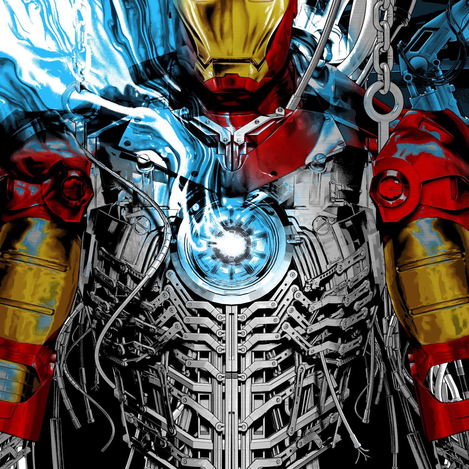 Anthony Petrie "Iron Man" Aluminum Print
