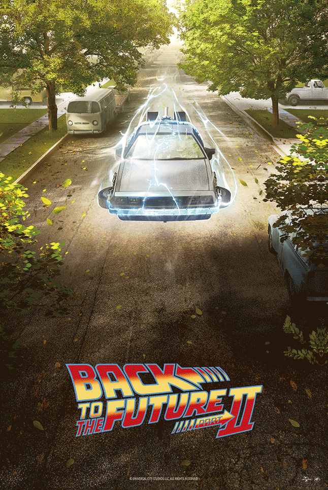 Phase Runner "Back to the Future Trilogy" 3D Flip Lenticular Edition - SET