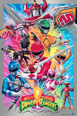 Tom Walker "Mighty Morphin Power Rangers" Aluminum Print
