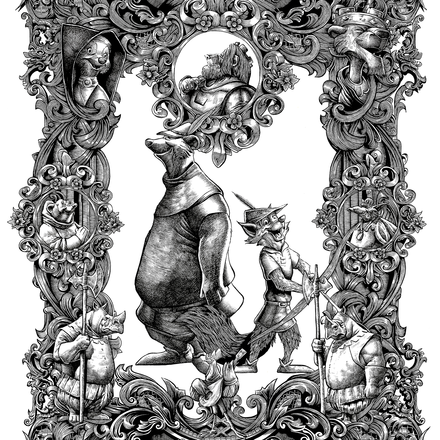 Mark Chilcott "Robin Hood" B&W Variant