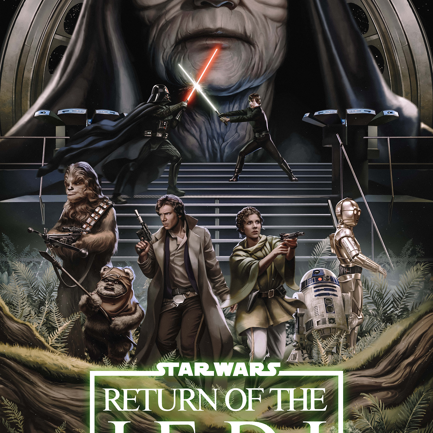 Ann Bembi "A Galaxy in Conflict (Return of the Jedi)" Variant