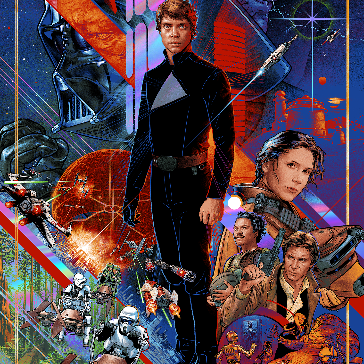 Martin Ansin "Return of the Jedi (The Empire Falls)" Foil Variant