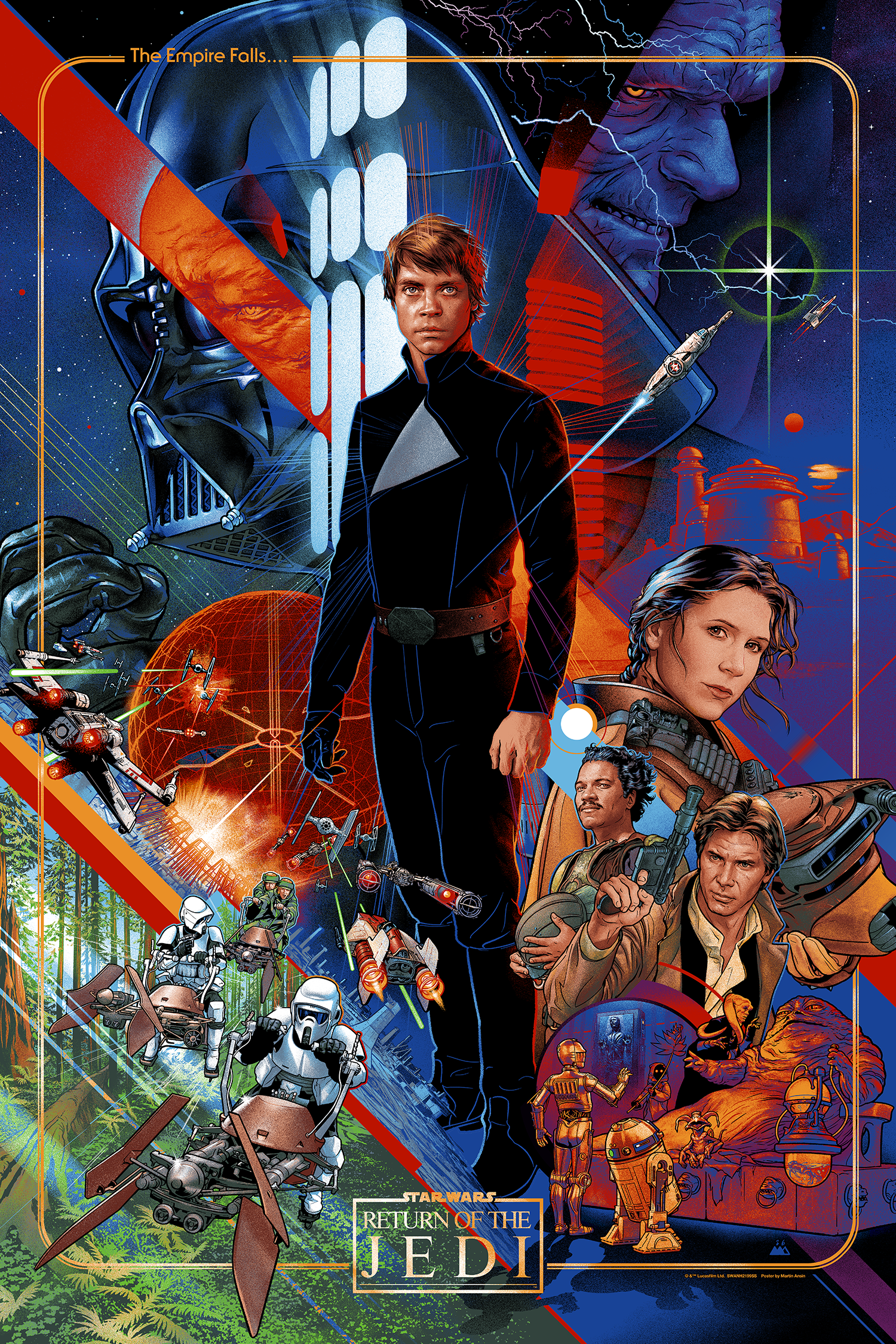 Martin Ansin "Return of the Jedi (The Empire Falls)" Timed Edition
