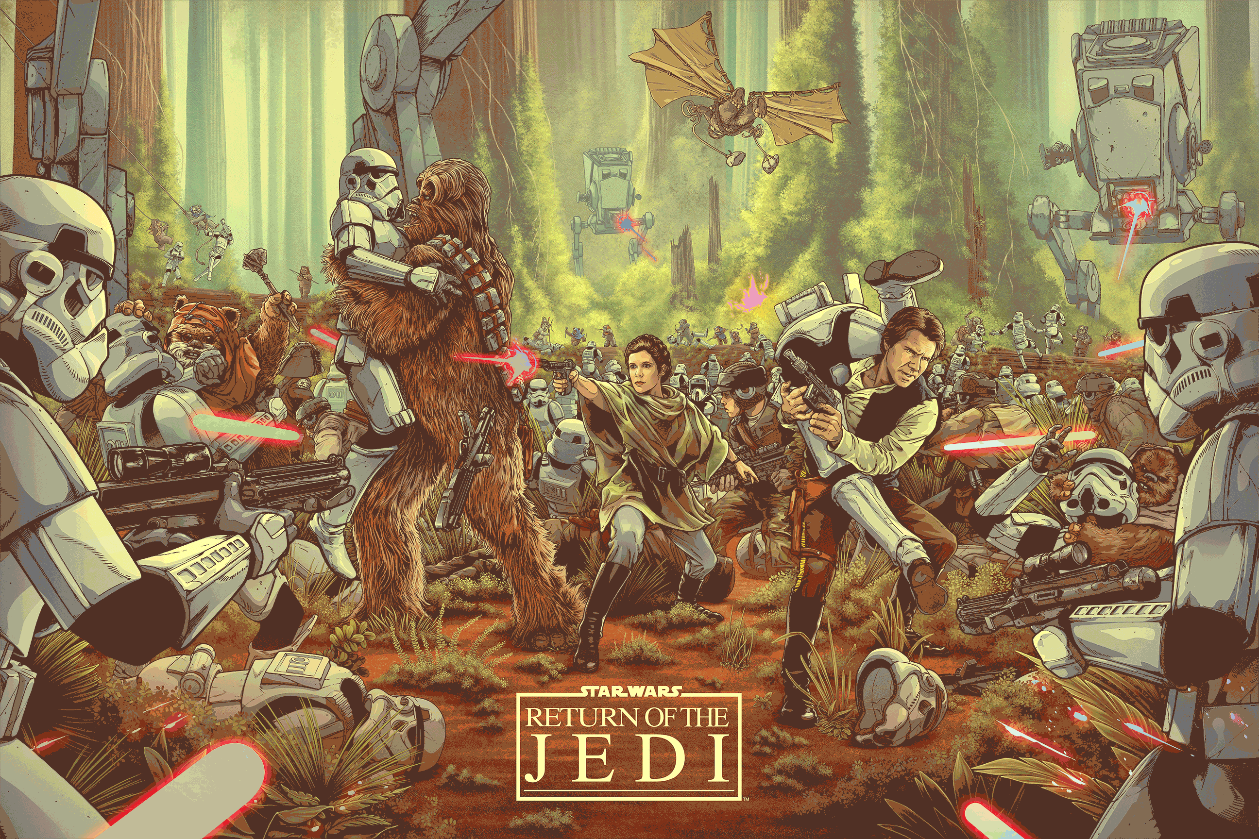 Jack Gregory "Echoes of Endor (Return of the Jedi)" Foil Variant