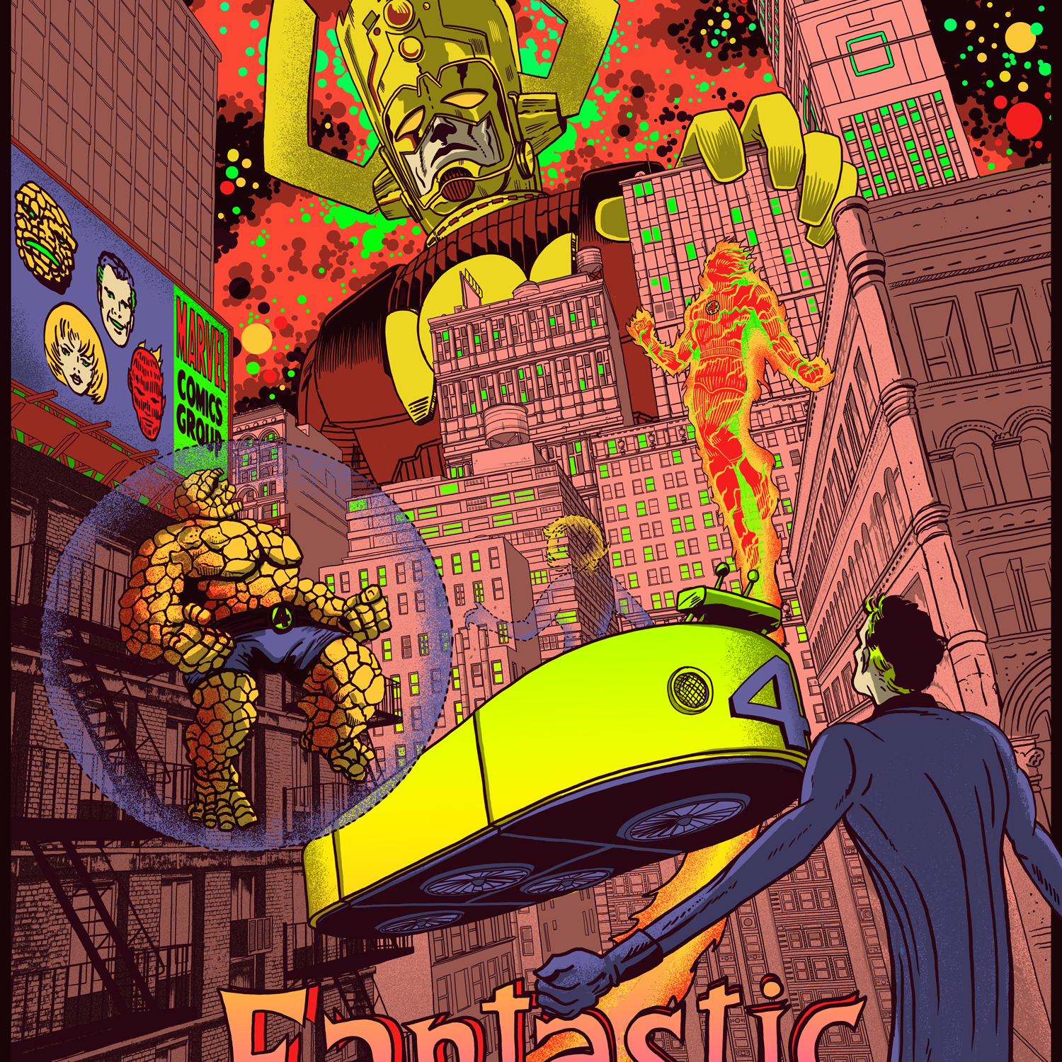 Raid71 "Fantastic Four vs. Galactus" Foil Variant