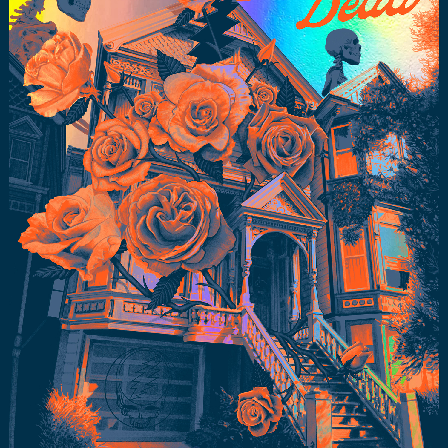 Paul Kreizenbeck "Grateful Dead" Rainbow Foil Variant