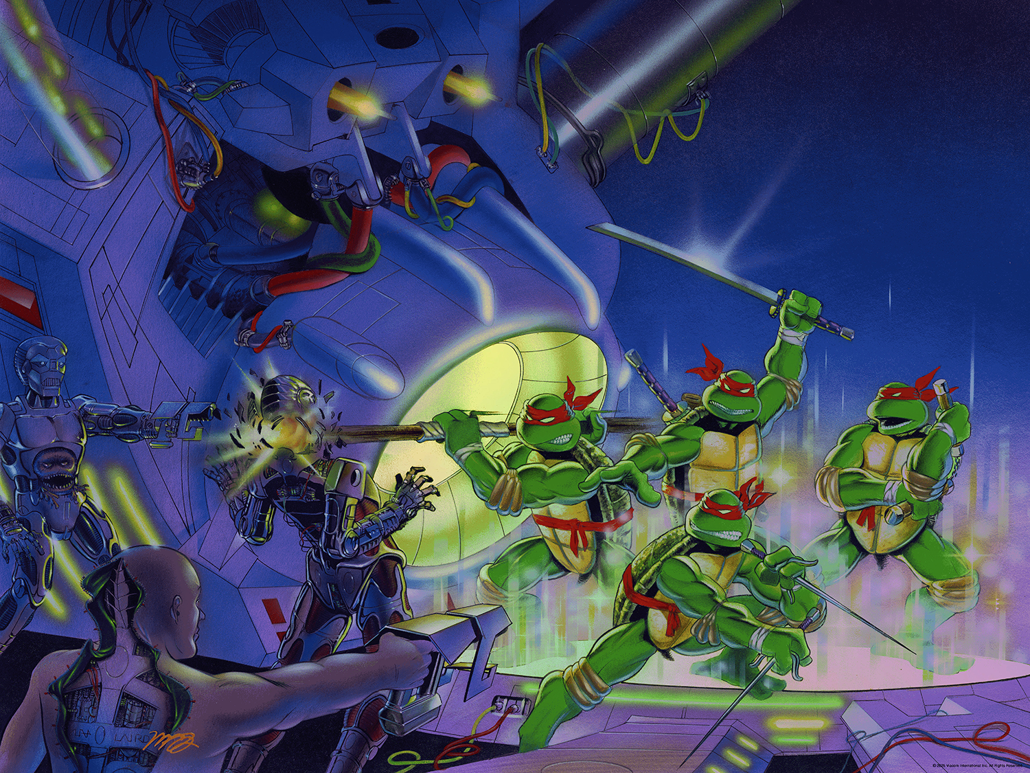 Michael Dooney "Teenage Mutant Ninja Turtles #4" Rainbow Foil Variant