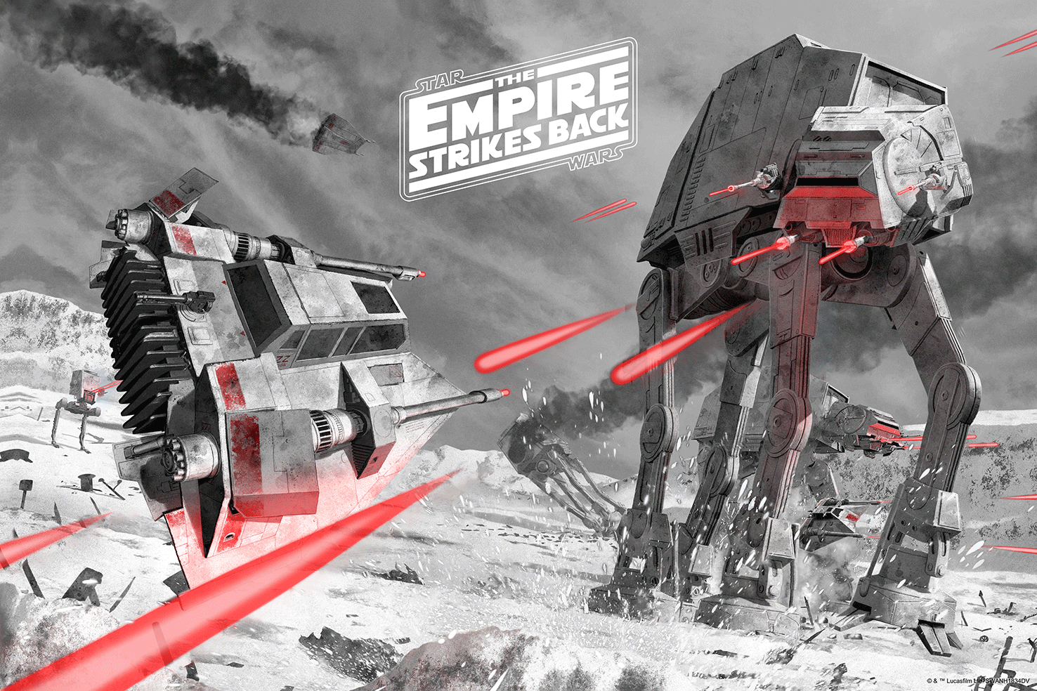 Jason Raish "Ground Assault (The Empire Strikes Back)" Variant - 3D Lenticular PLEX