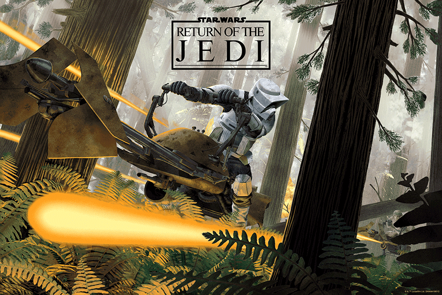 Jason Raish "In Pursuit of the Empire (Return of the Jedi)" 3D Lenticular PLEX