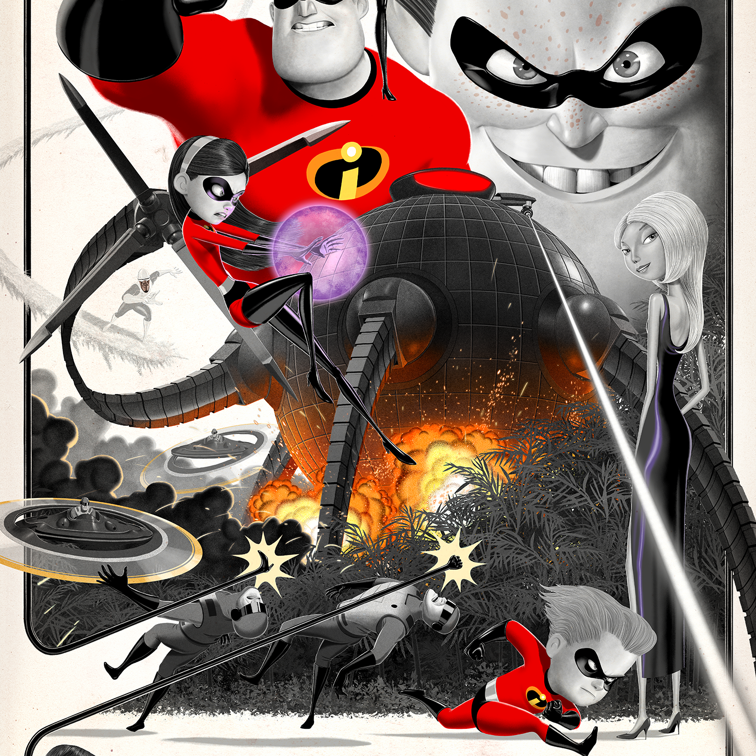 Jason Raish "The Incredibles" B&W Edition