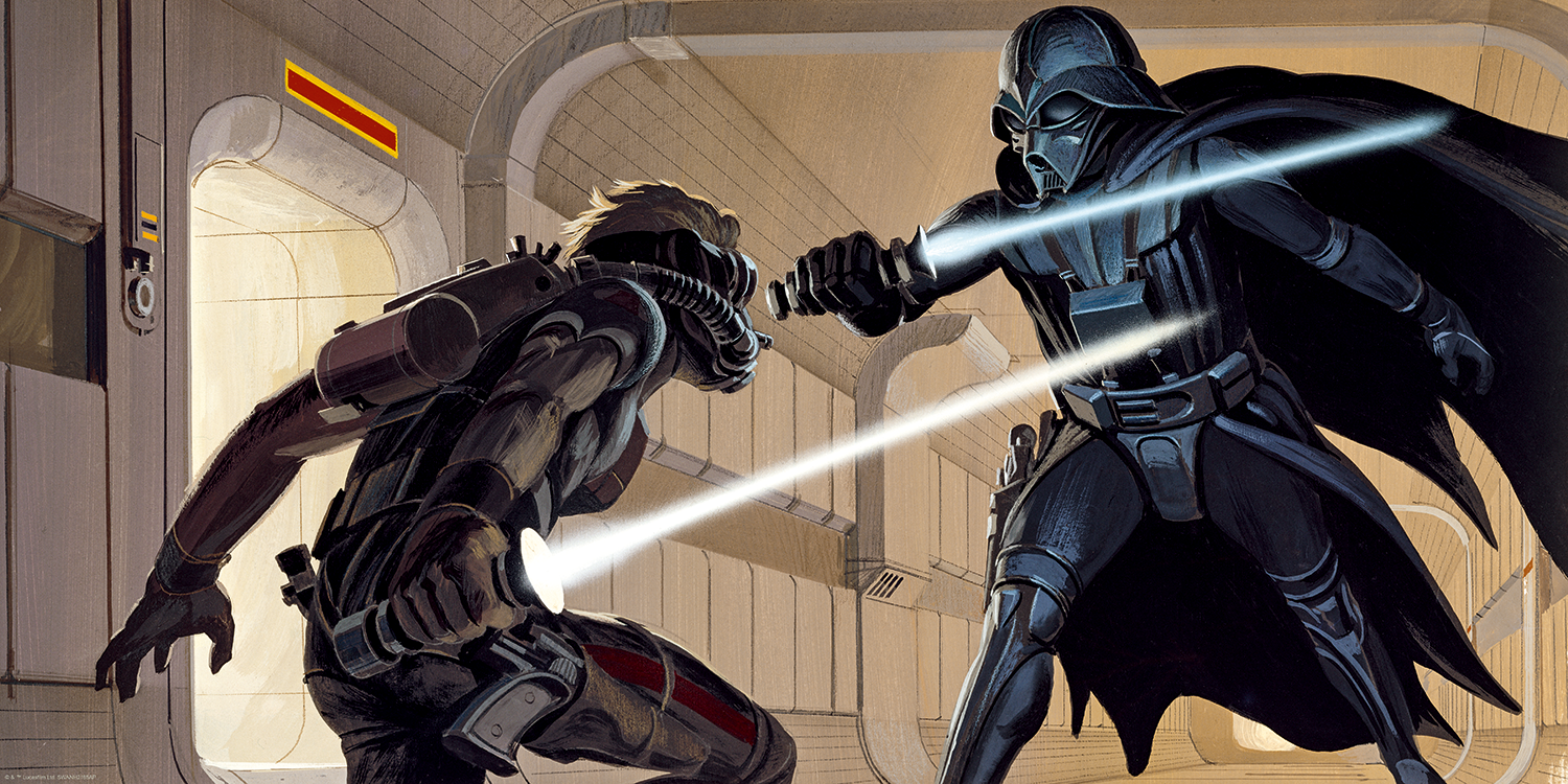 Ralph McQuarrie "Lightsaber Duel" Acrylic Panel Print