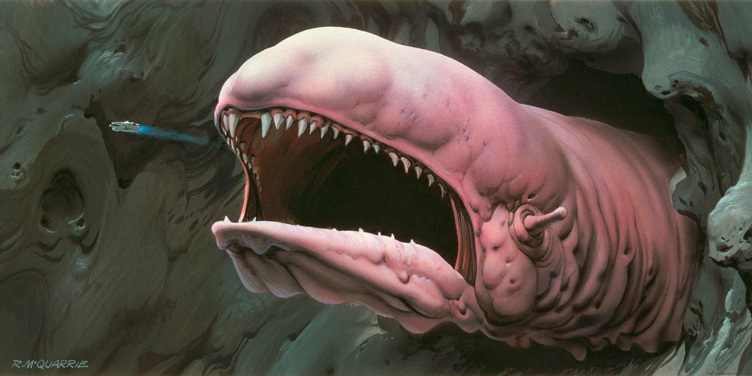 Ralph McQuarrie "Space Worm Escape" Acrylic Panel Print