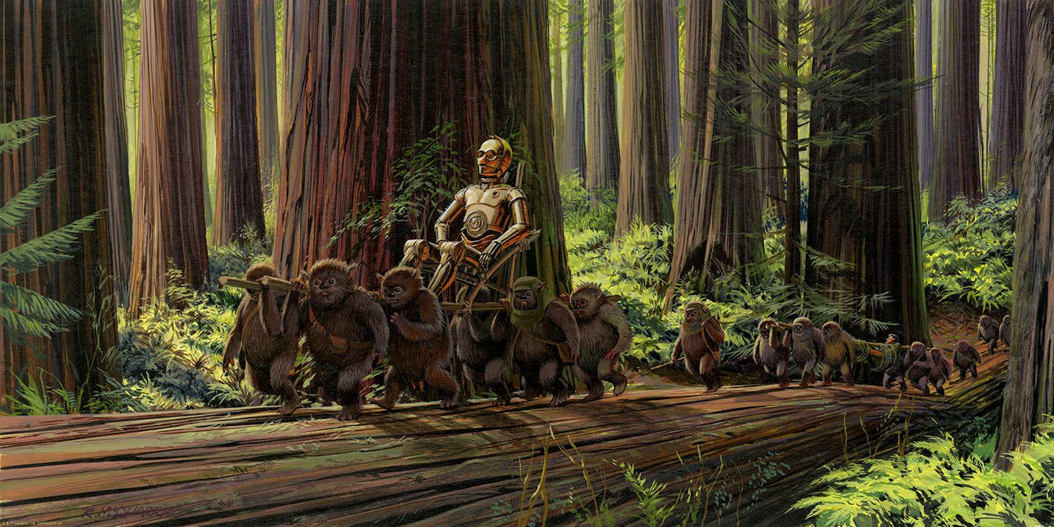 Ralph McQuarrie "The Golden One" Acrylic Panel Print