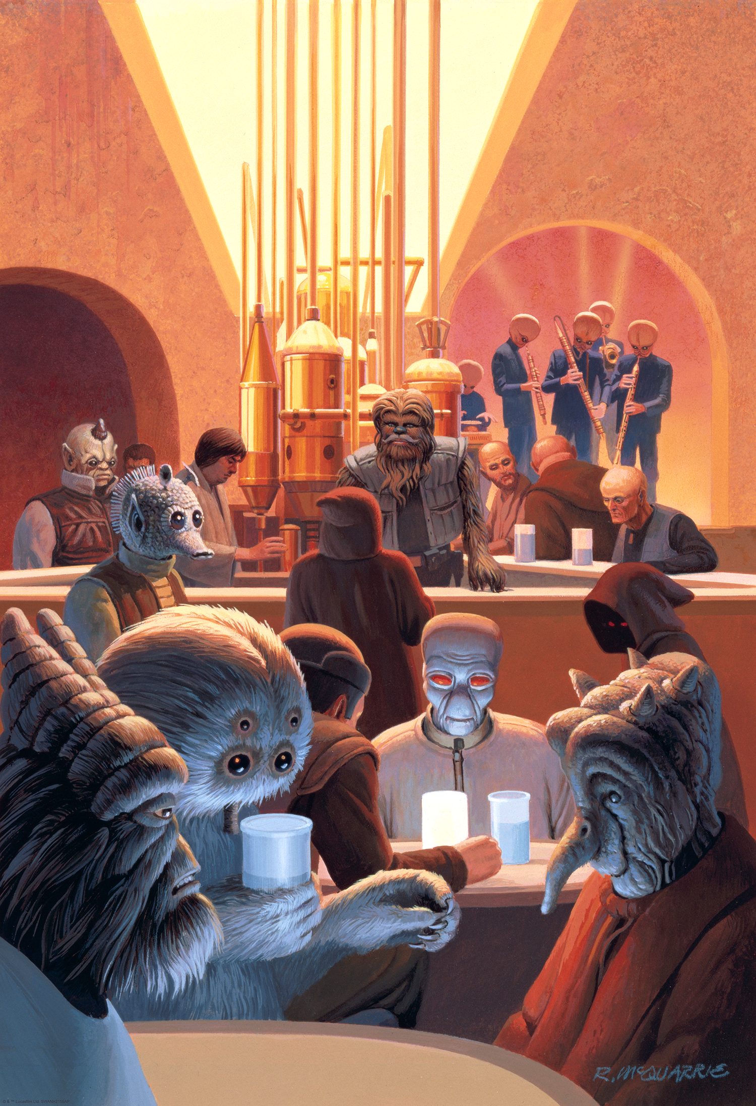 Ralph McQuarrie "Wretched Hive" Acrylic Panel Print