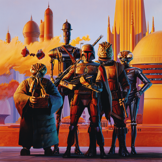 Ralph McQuarrie "Bounty Hunters" Acrylic Panel Print