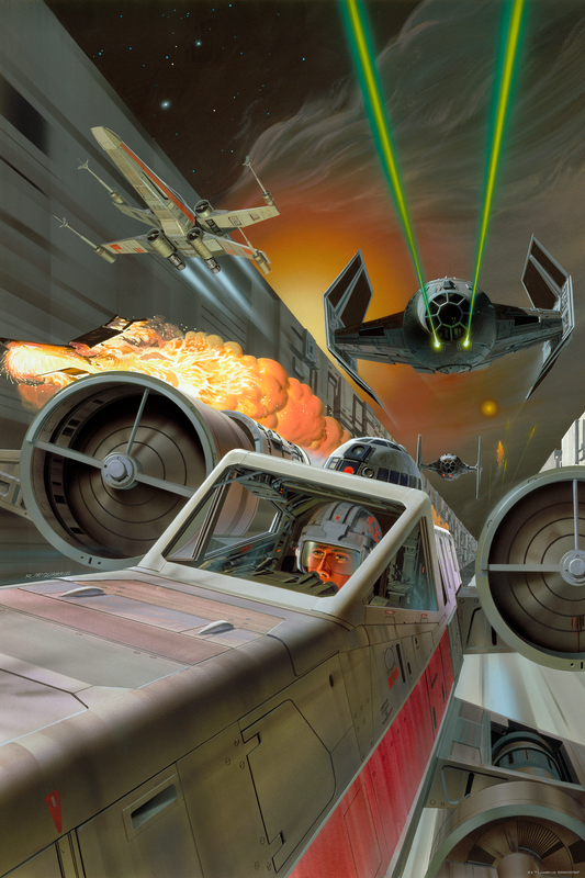 Ralph McQuarrie "Luke in the Trench" Acrylic Panel Print