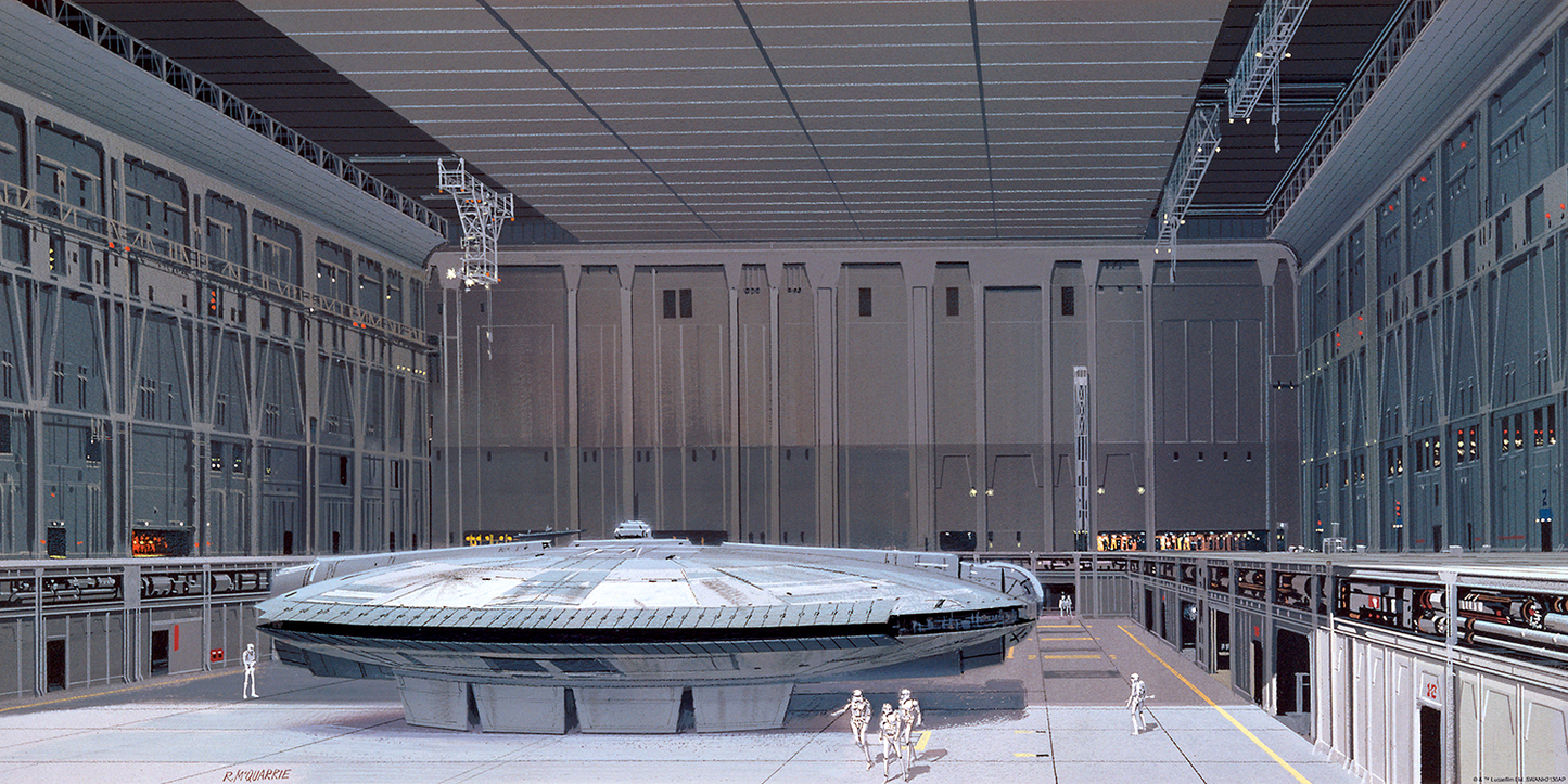 Ralph McQuarrie "Searching The Ship" Acrylic Panel Print