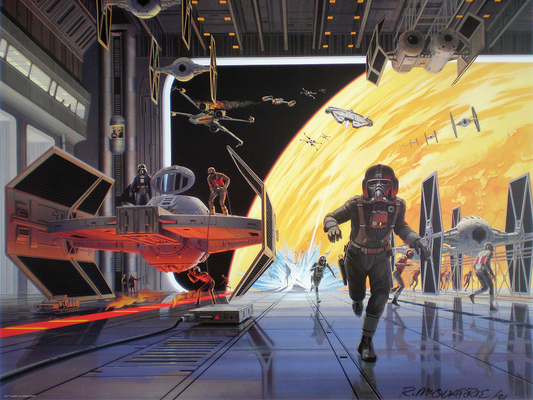 Ralph McQuarrie "TIE Defense" Acrylic Panel Print