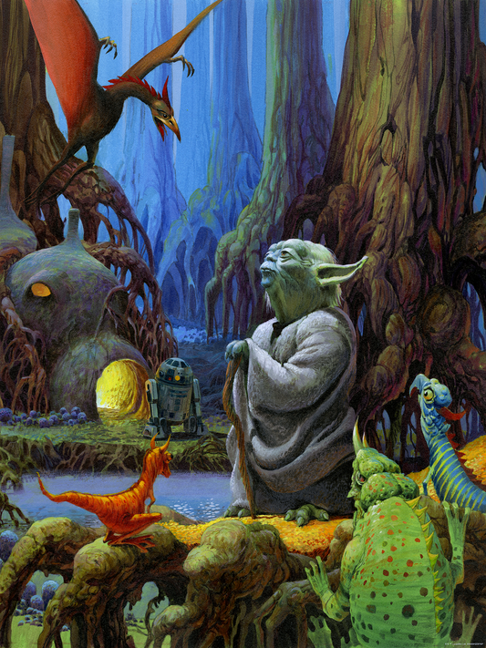 Ralph McQuarrie "Yoda on Dagobah" Acrylic Panel Print