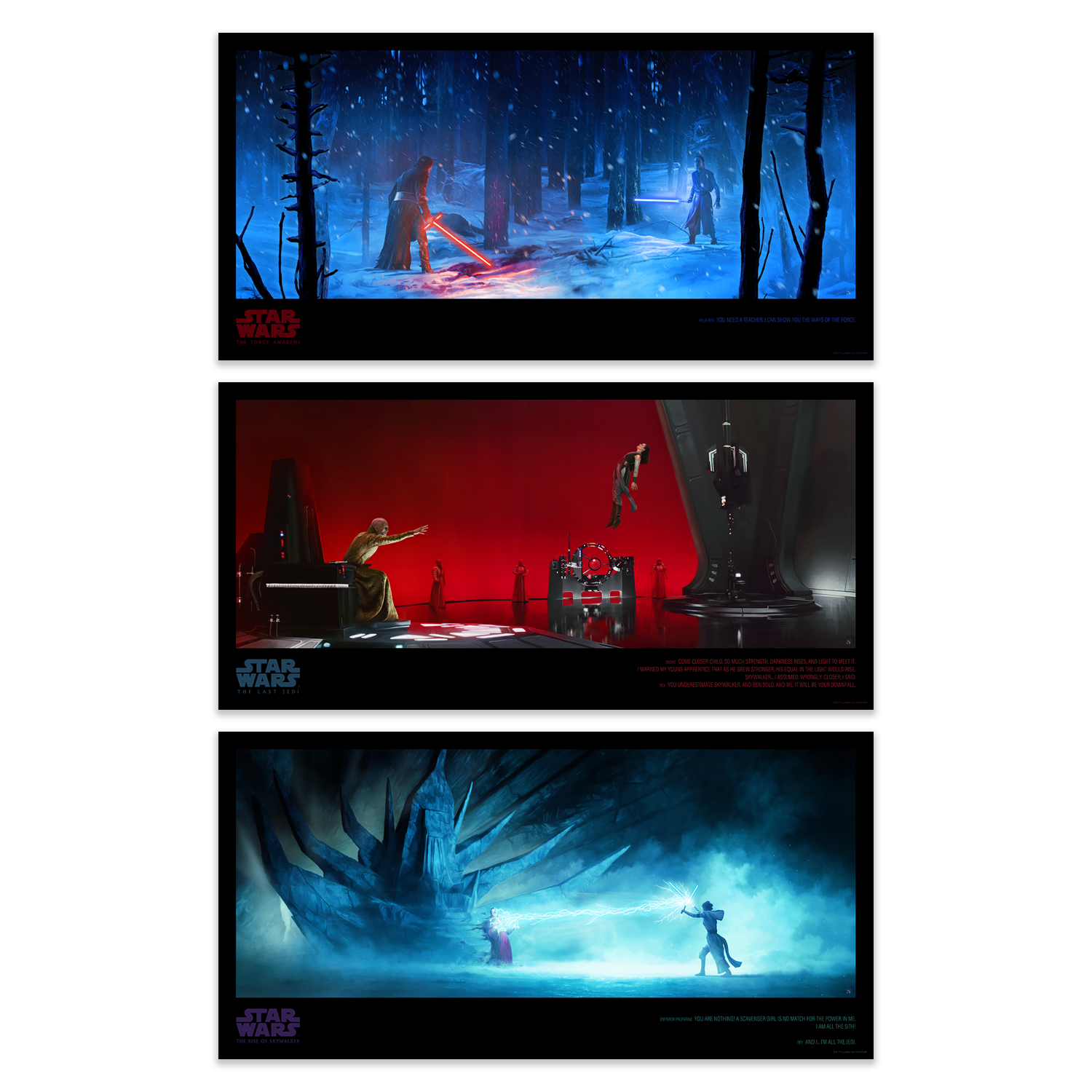 Kevin Wilson "Star Wars: Sequel Trilogy" SET
