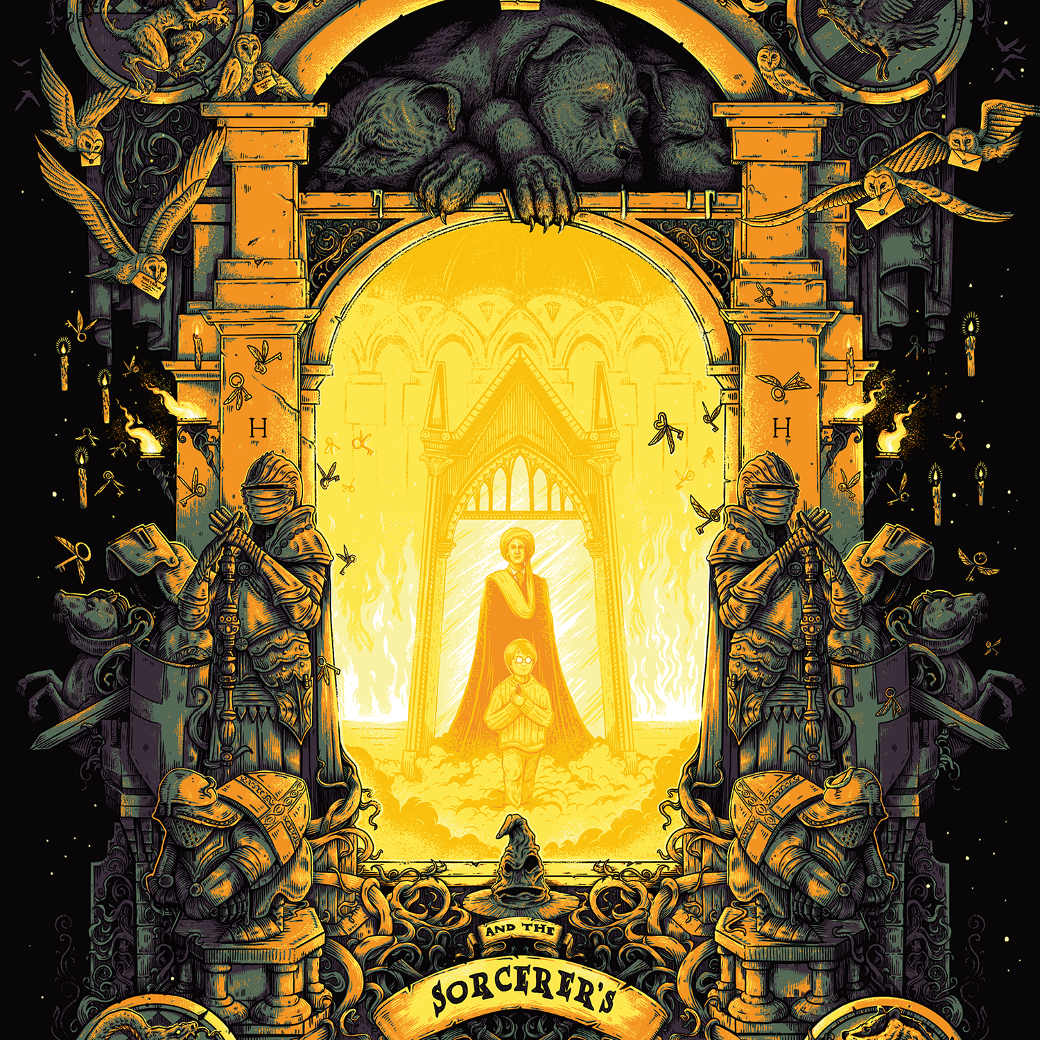 Alex Hovey "Harry Potter and the Sorcerer's Stone" Acrylic Panel Print