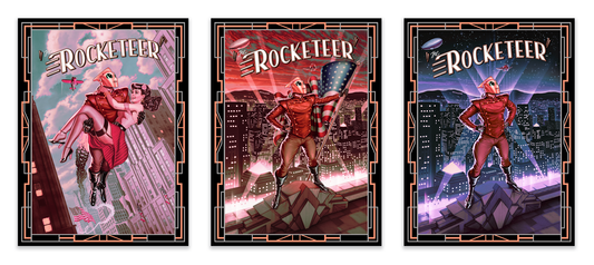 John Keaveney "The Rocketeer" Acrylic Panel Print SET