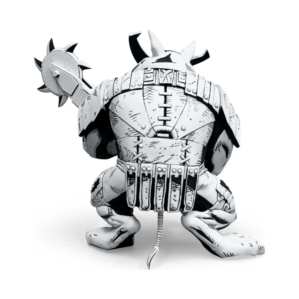 TMNT Firsts: Rocksteady (B&W Version)