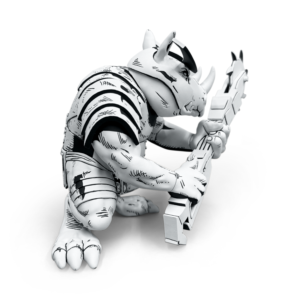 TMNT Firsts: Rocksteady (B&W Version)