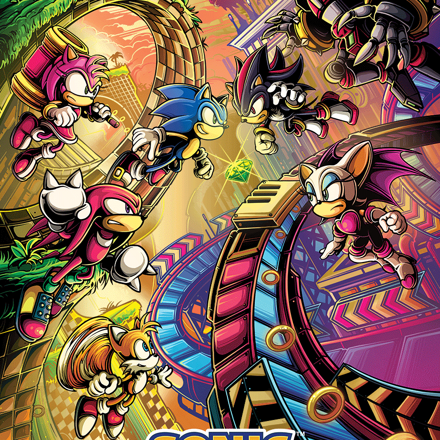 Dan Mumford "Sonic the Hedgehog" Gold Foil Variant