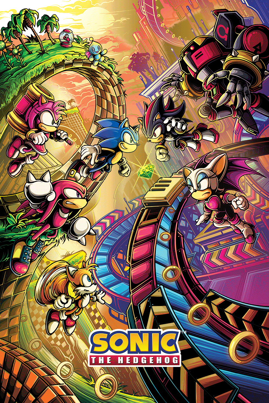 Dan Mumford "Sonic the Hedgehog" Gold Foil Variant
