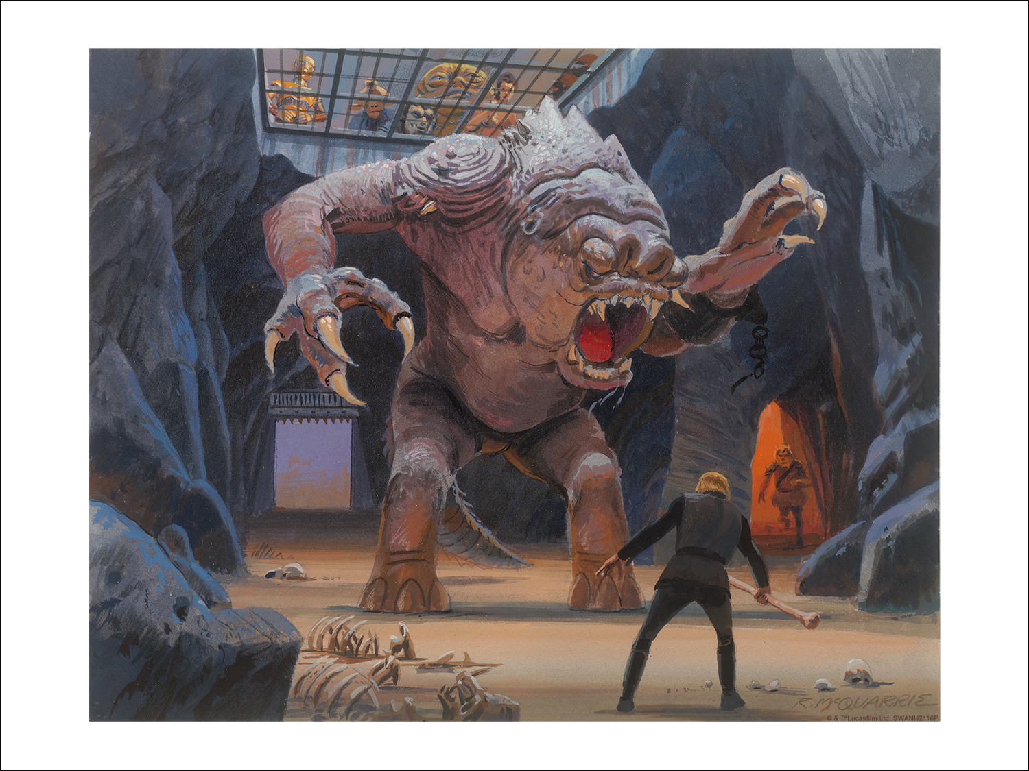 Ralph McQuarrie "Luke Against the Rancor"