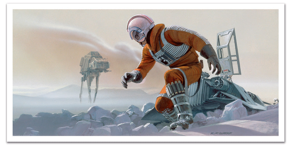 Ralph McQuarrie "Snowspeeder Down"