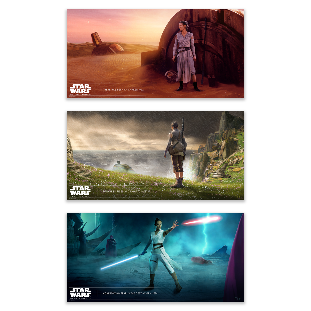 Dave O'Flanagan "Star Wars Sequel Trilogy" SET