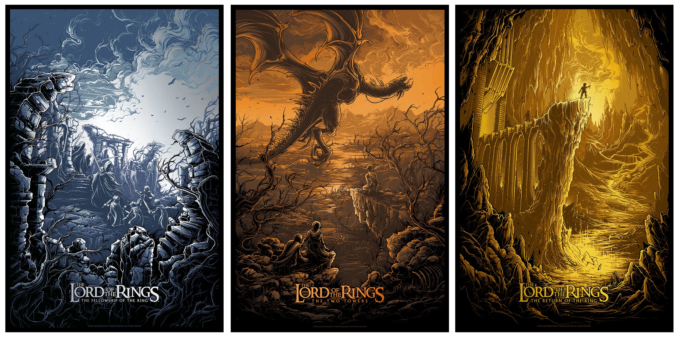 Dan Mumford "LOTR: Trilogy" Foil Variant - SET