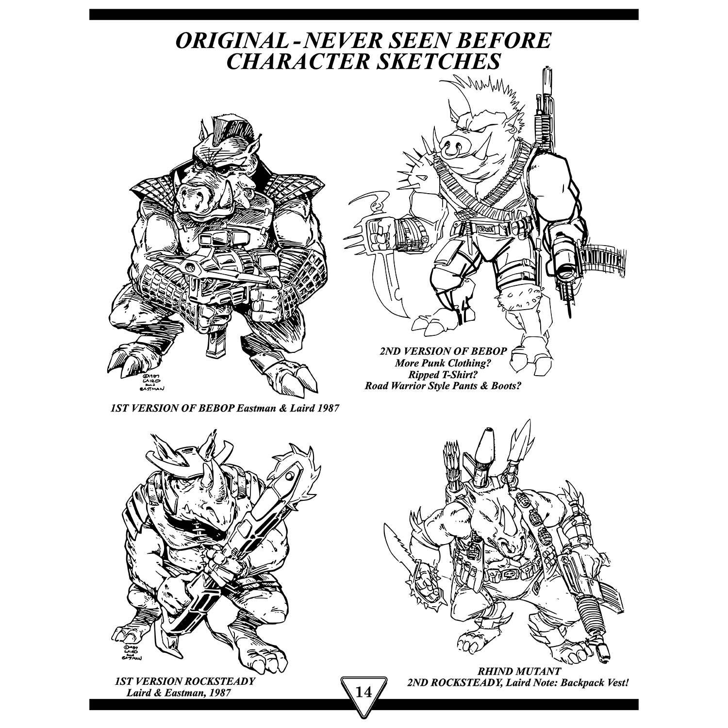 TMNT Firsts: Bebop (B&W Version)