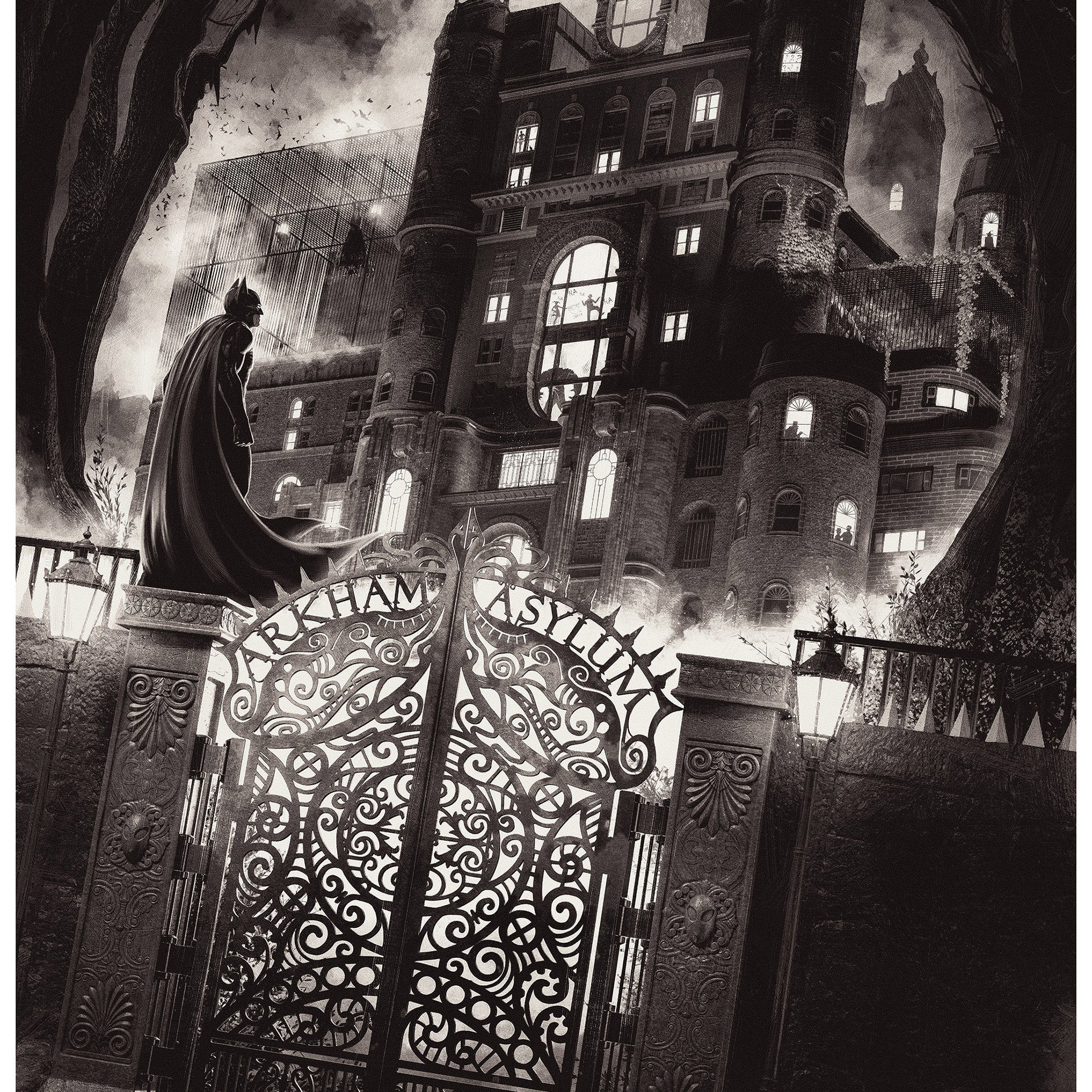 Chris Skinner "Arkham Asylum" B&W Variant