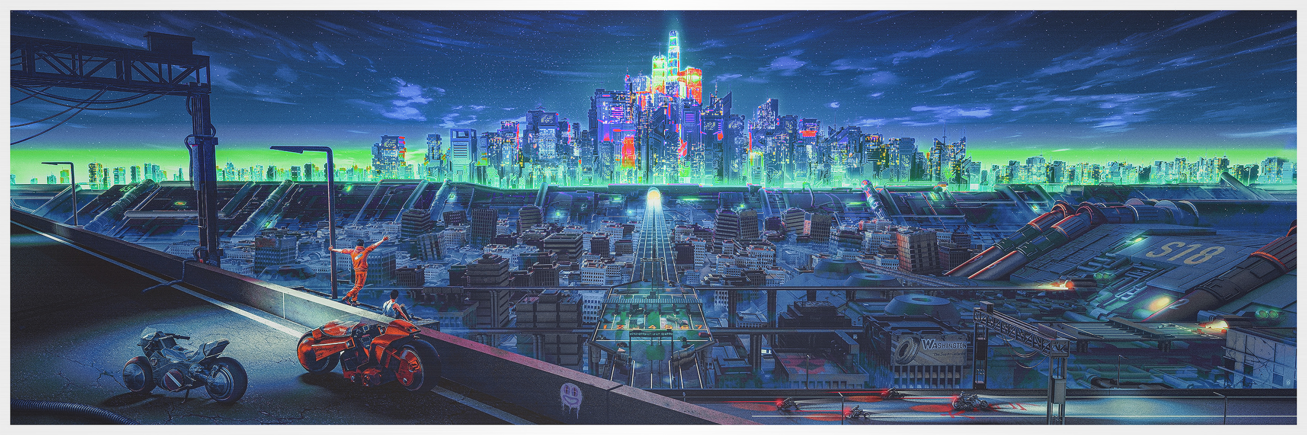 Chris Skinner "Simpler Times" Neo Tokyo Aluminum Panel